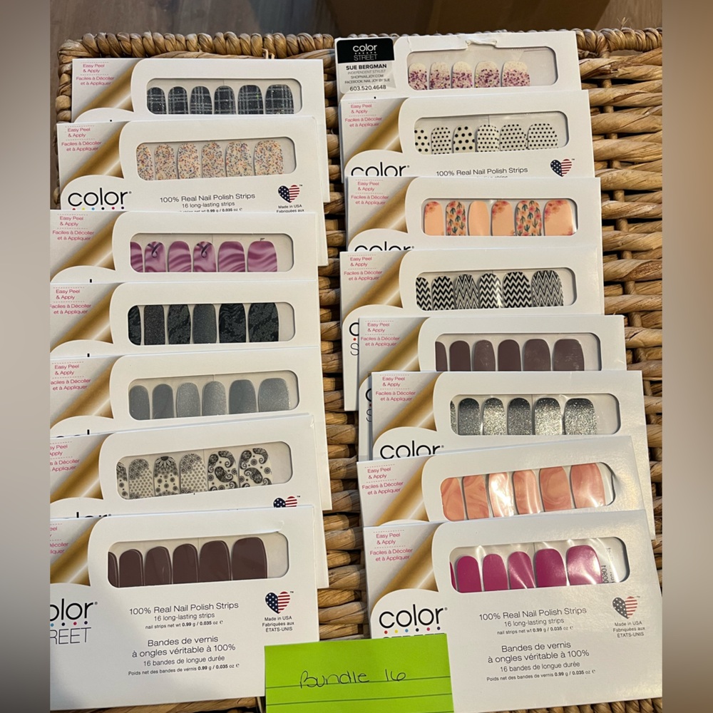 Color Street Nail Wraps Bundle 16